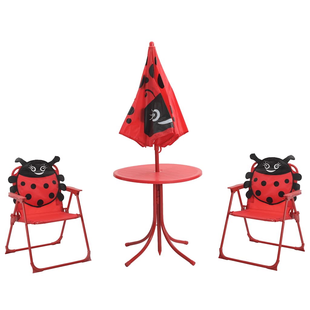Patio Furniture | Red | Steel | Compact | Foldable | Kids' Garden Set