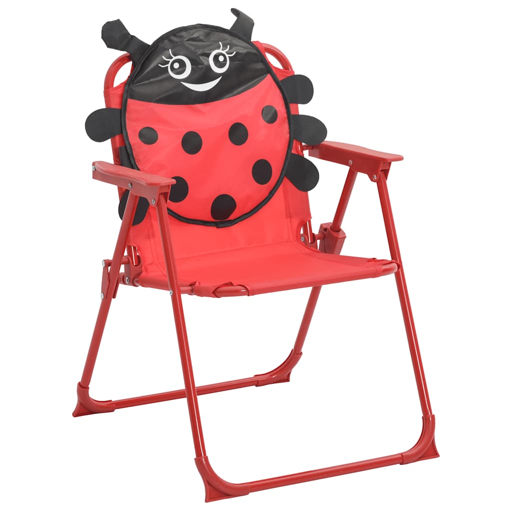 Patio Furniture | Red | Steel | Compact | Foldable | Kids' Garden Set