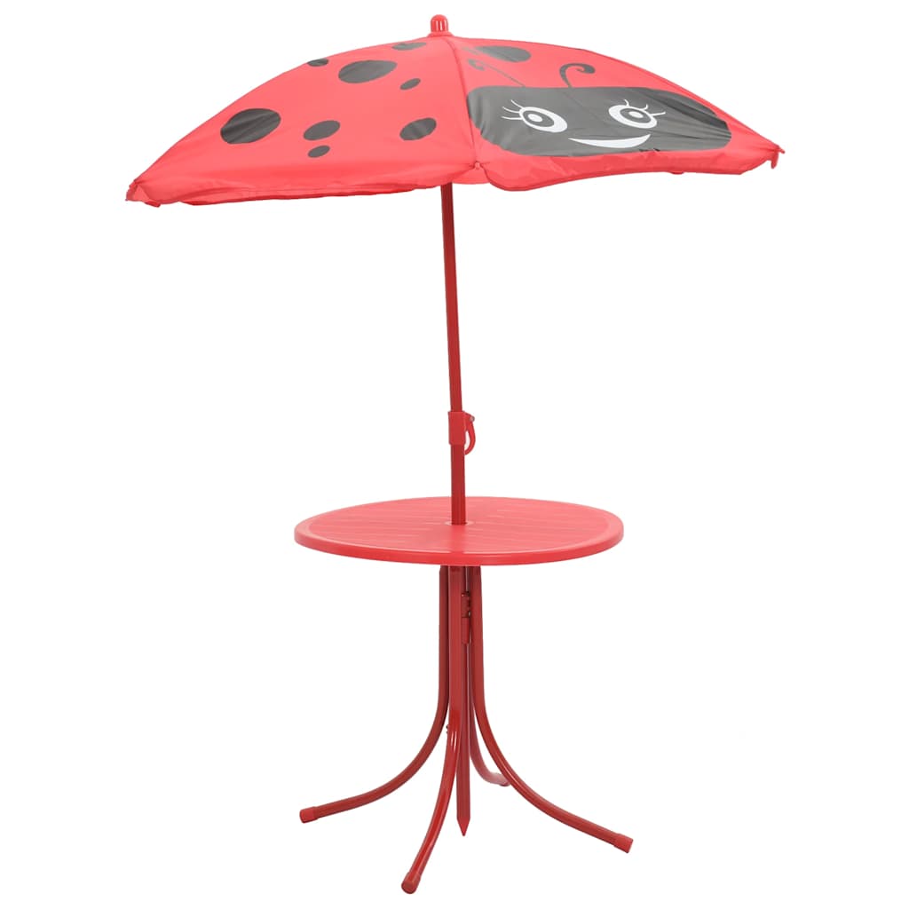 Patio Furniture | Red | Steel | Compact | Foldable | Kids' Garden Set