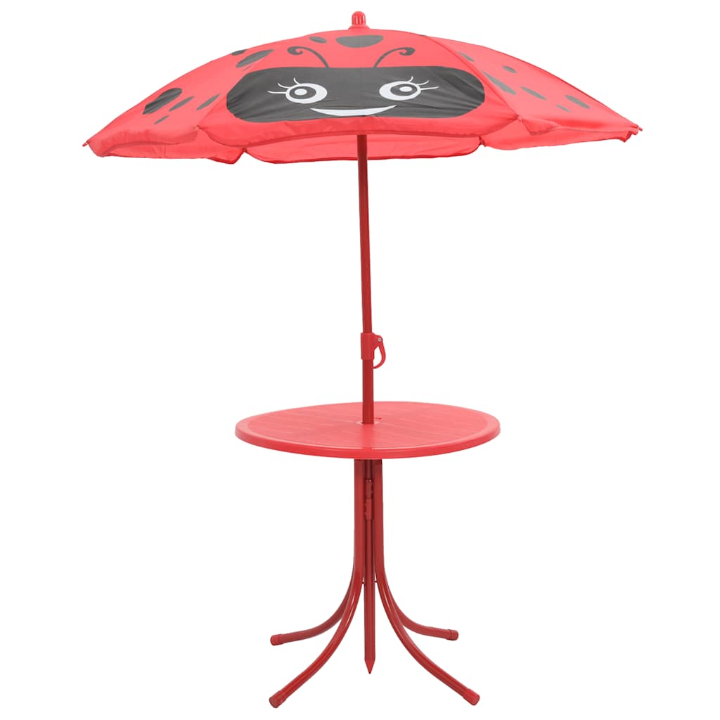 Patio Furniture | Red | Steel | Compact | Foldable | Kids' Garden Set