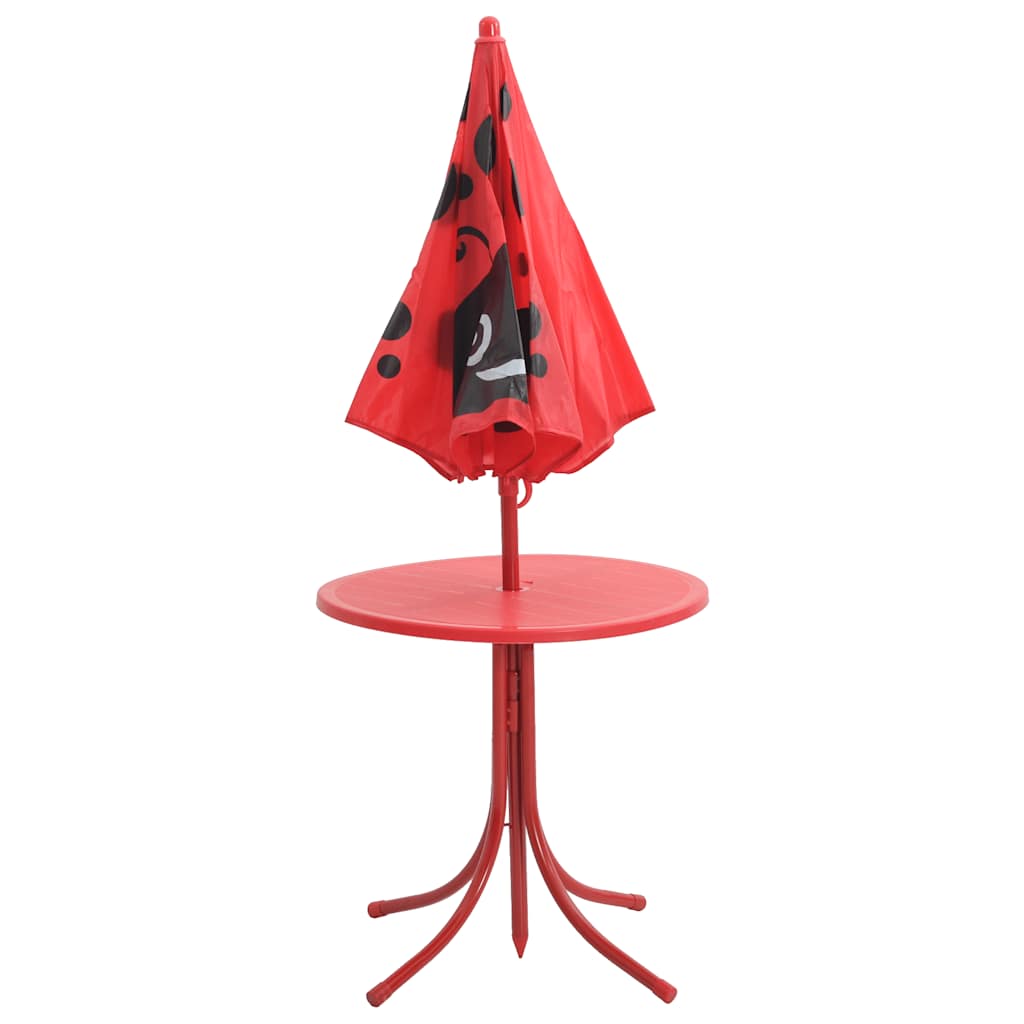 Patio Furniture | Red | Steel | Compact | Foldable | Kids' Garden Set