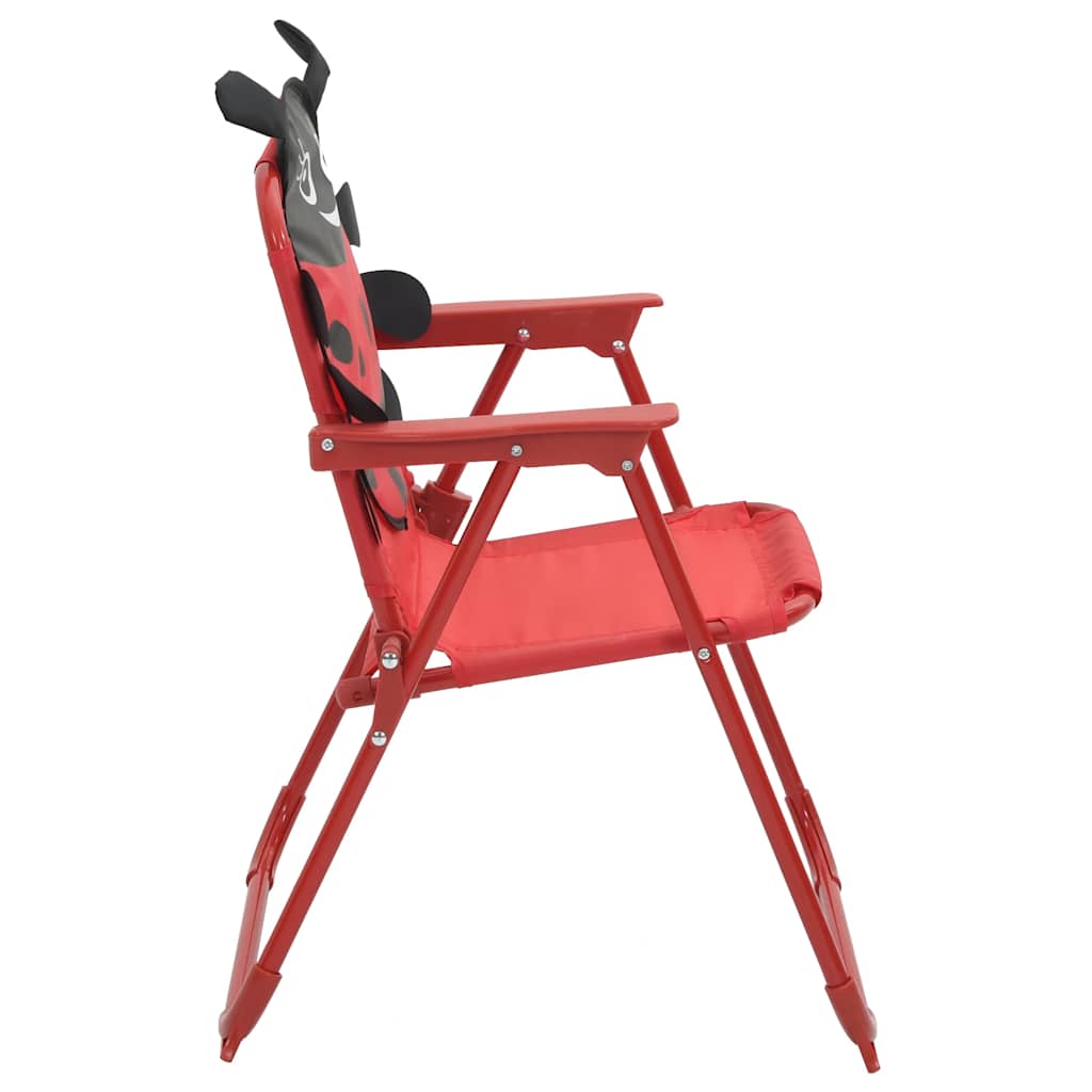 Patio Furniture | Red | Steel | Compact | Foldable | Kids' Garden Set
