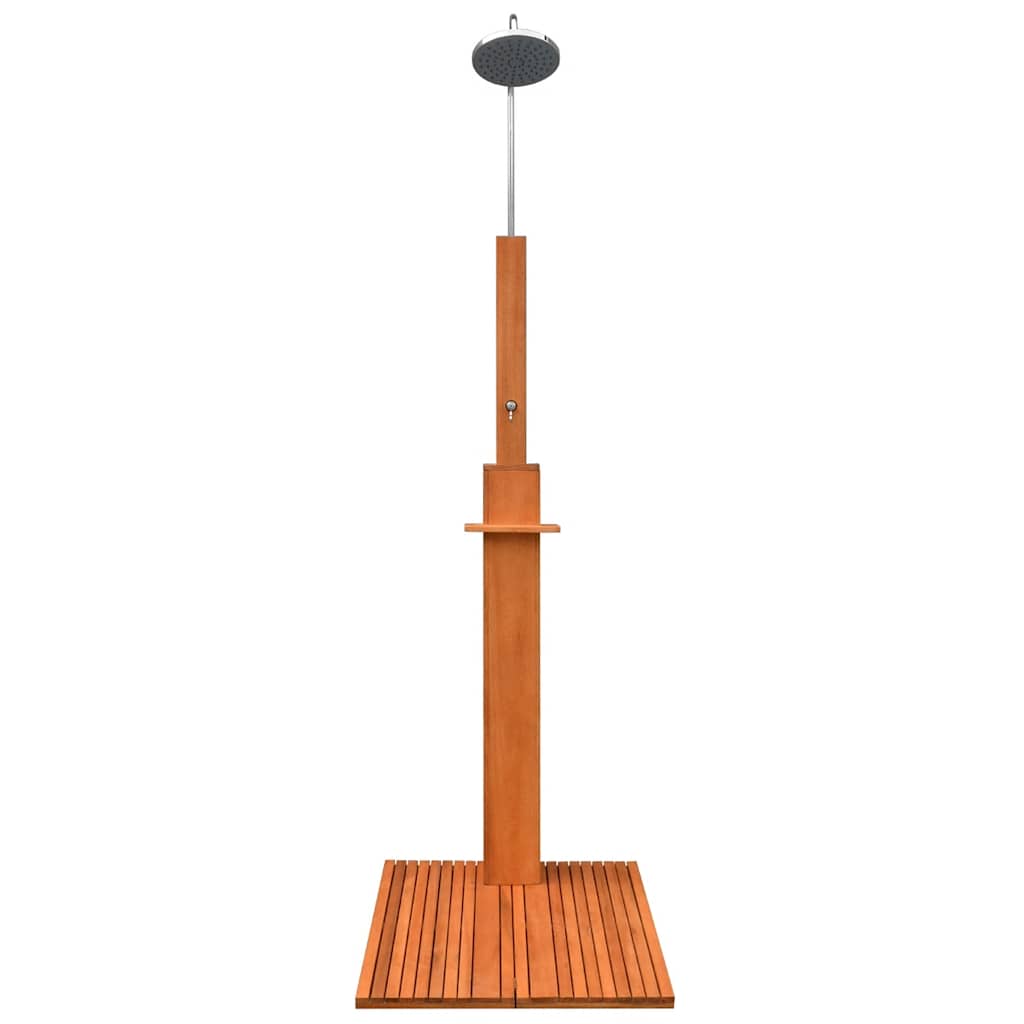 Outdoor Shower Eucalyptus Wood and Steel