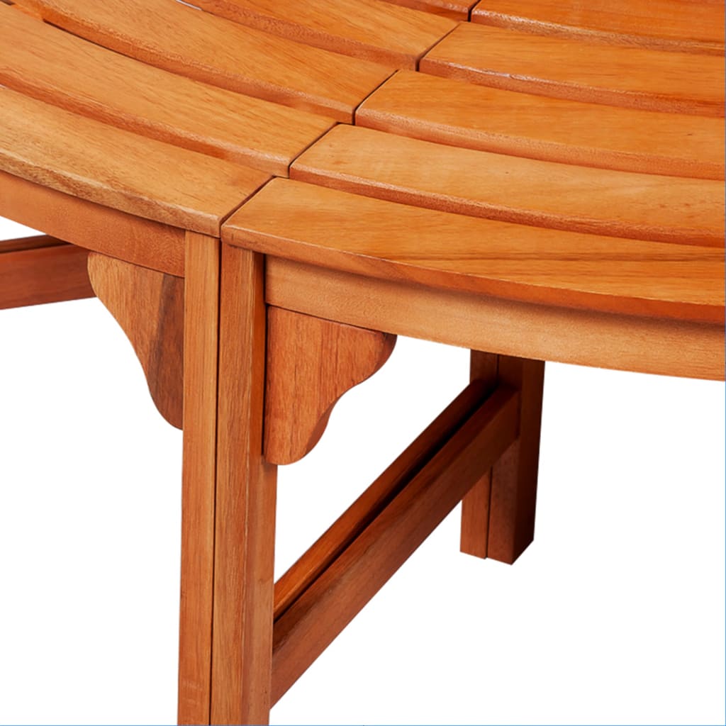 41777 vidaXL Tree Bench Ø 160 cm Wood