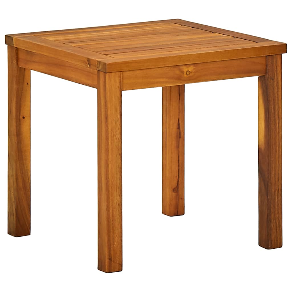 41746 vidaXL Sun Lounger with Table Solid Acacia Wood and Textilene