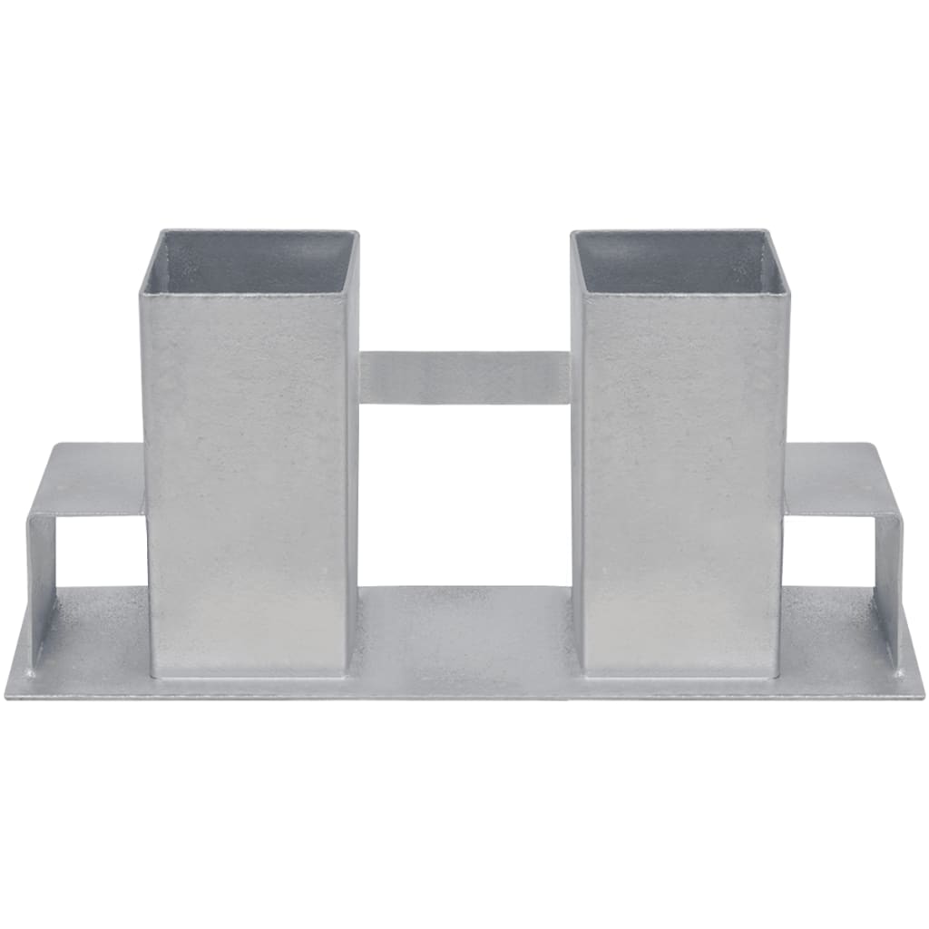 Firewood Stacking Aids 4 pcs Steel Silver