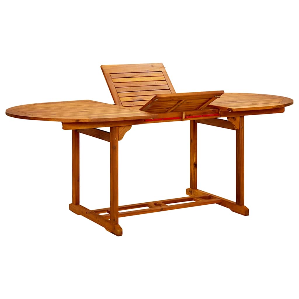 41818 vidaXL Garden Table (150-200)x100x75 cm Solid Acacia Wood