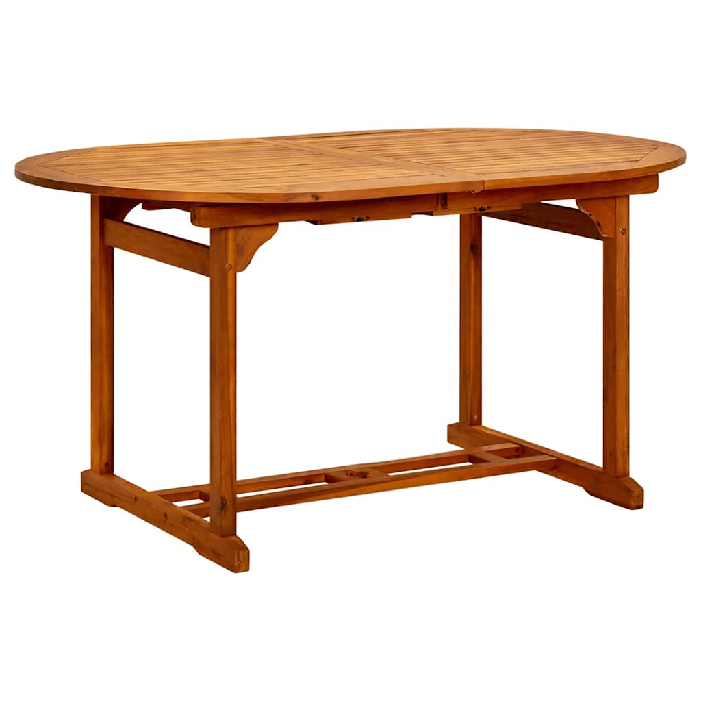 41818 vidaXL Garden Table (150-200)x100x75 cm Solid Acacia Wood
