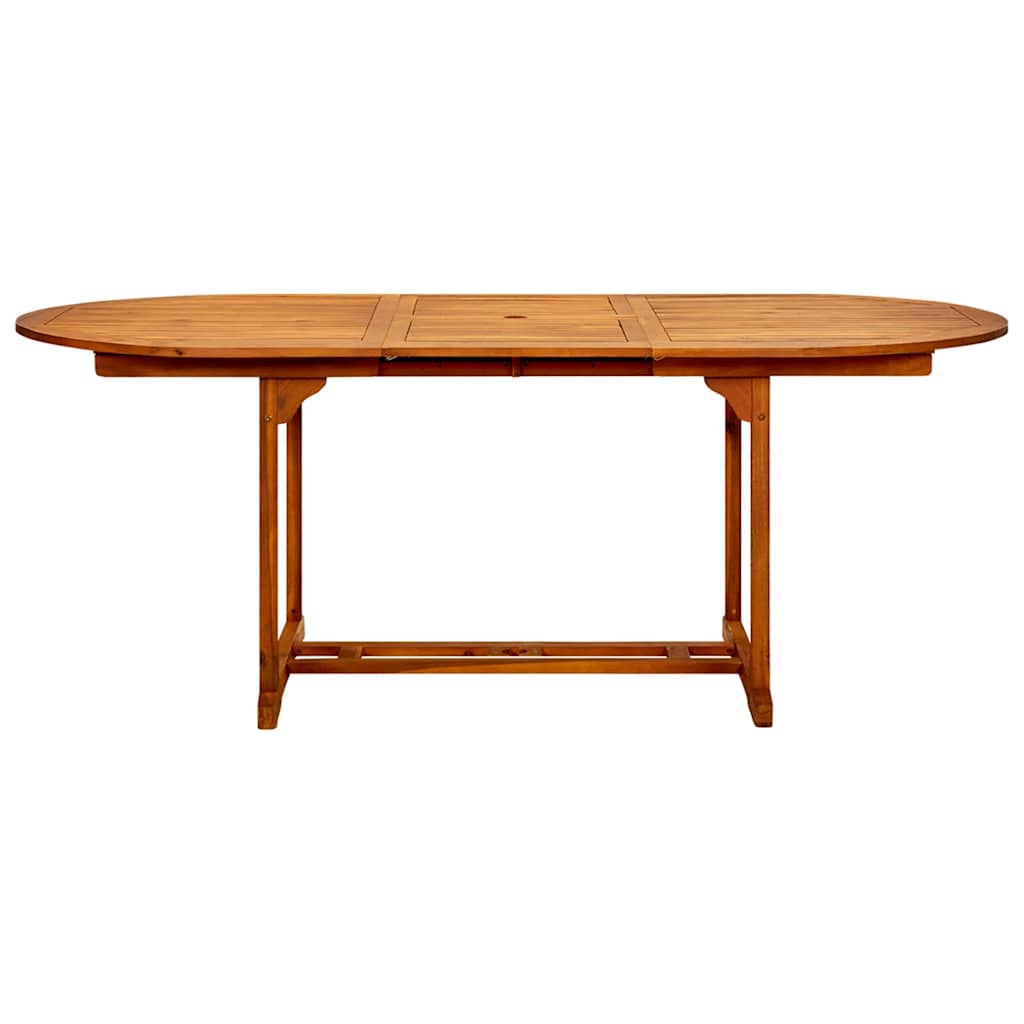 41818 vidaXL Garden Table (150-200)x100x75 cm Solid Acacia Wood