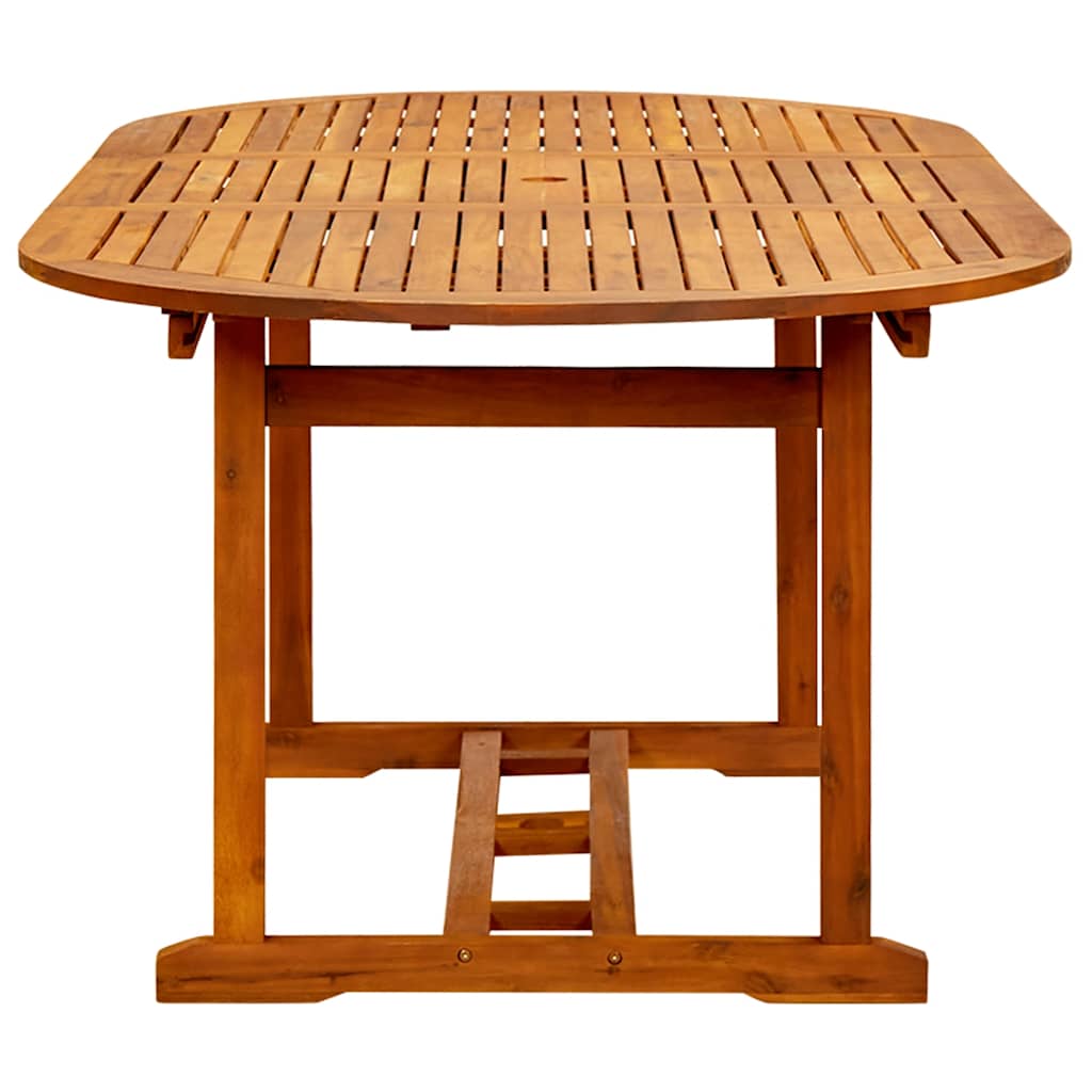 41818 vidaXL Garden Table (150-200)x100x75 cm Solid Acacia Wood