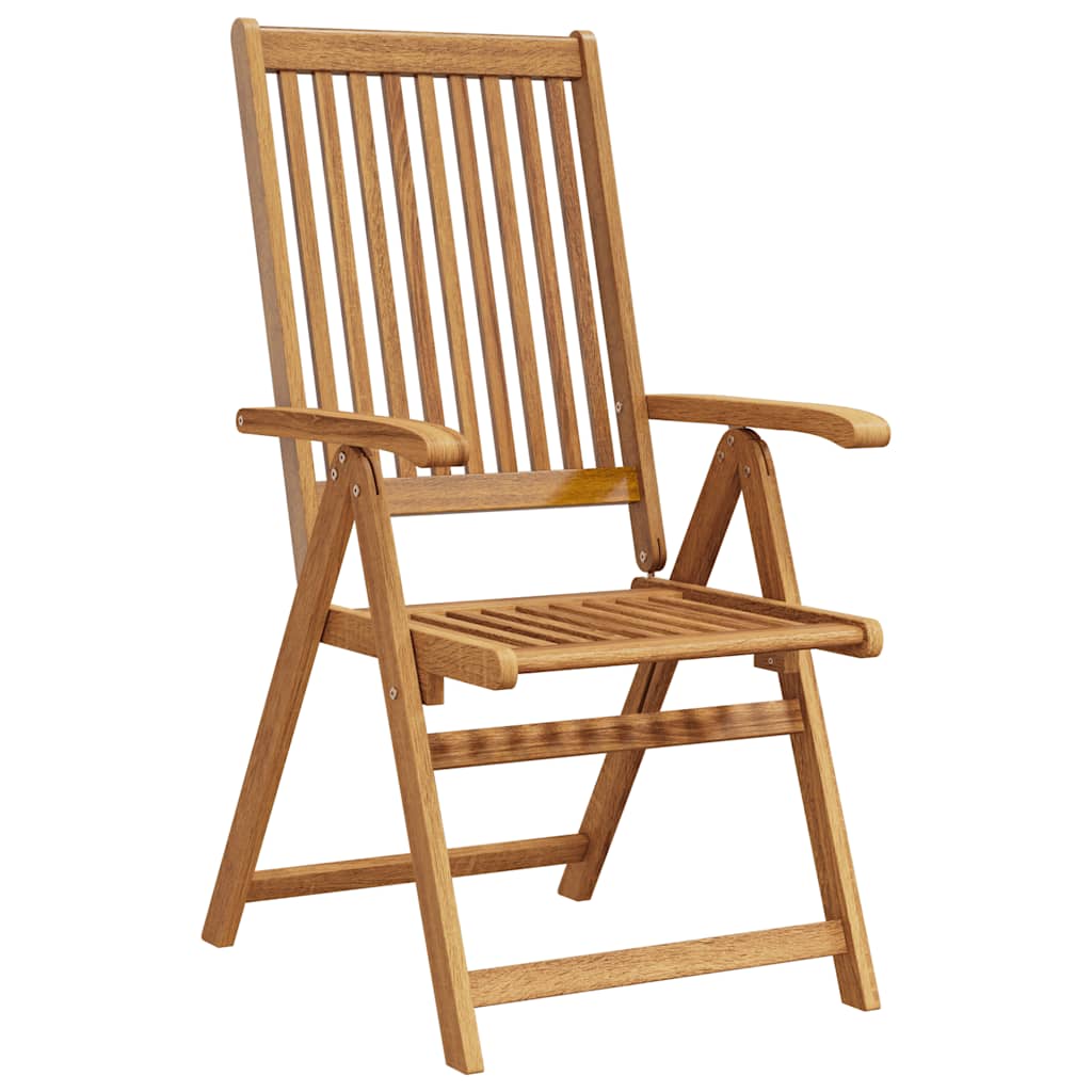 Folding Chairs 2 pcs Solid Acacia Wood