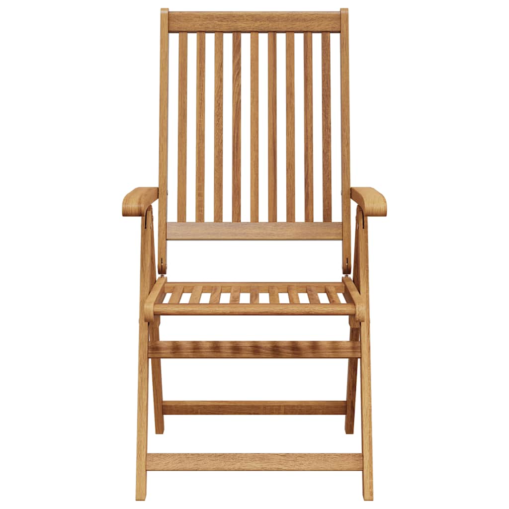 Folding Chairs 2 pcs Solid Acacia Wood
