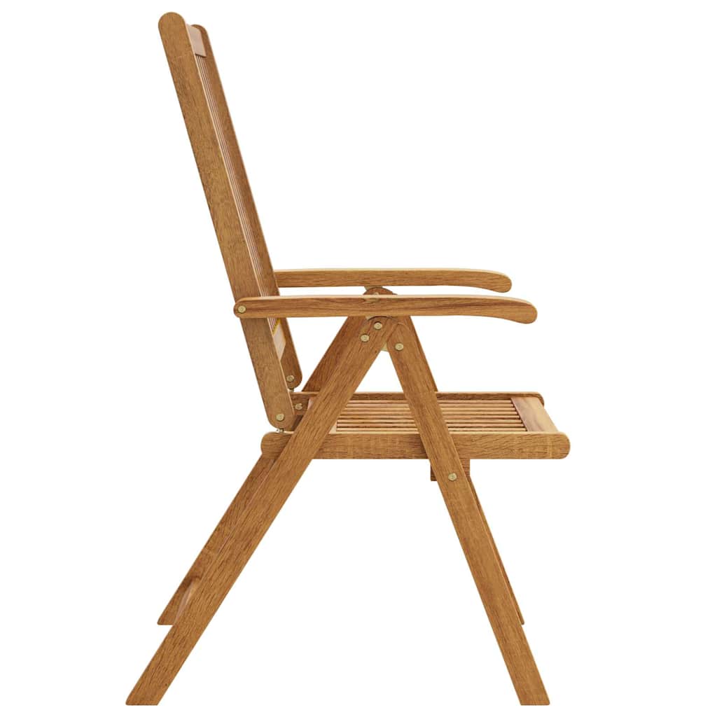 Folding Chairs 2 pcs Solid Acacia Wood