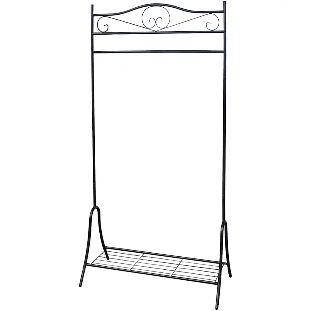 Clothing Rack | Black | Steel | 174 cm height, 90 cm length
