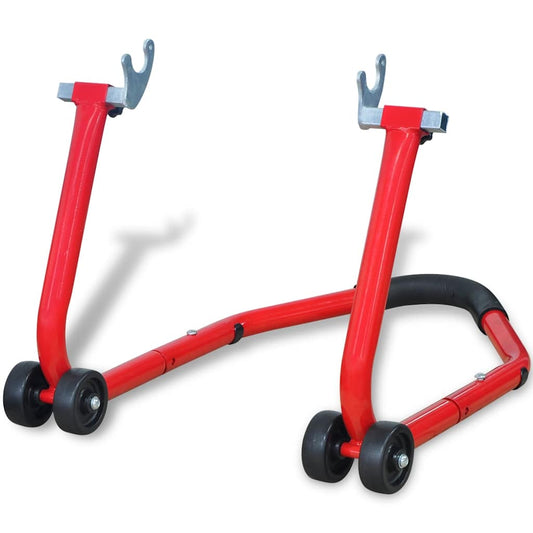 141970 vidaXL Motorcycle Rear Stand Red