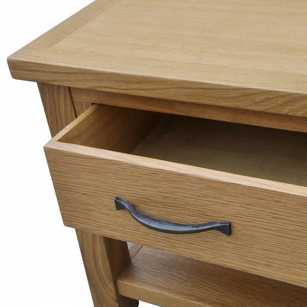 242745 vidaXL Coffee Table 88x53x45 cm Solid Oak Wood