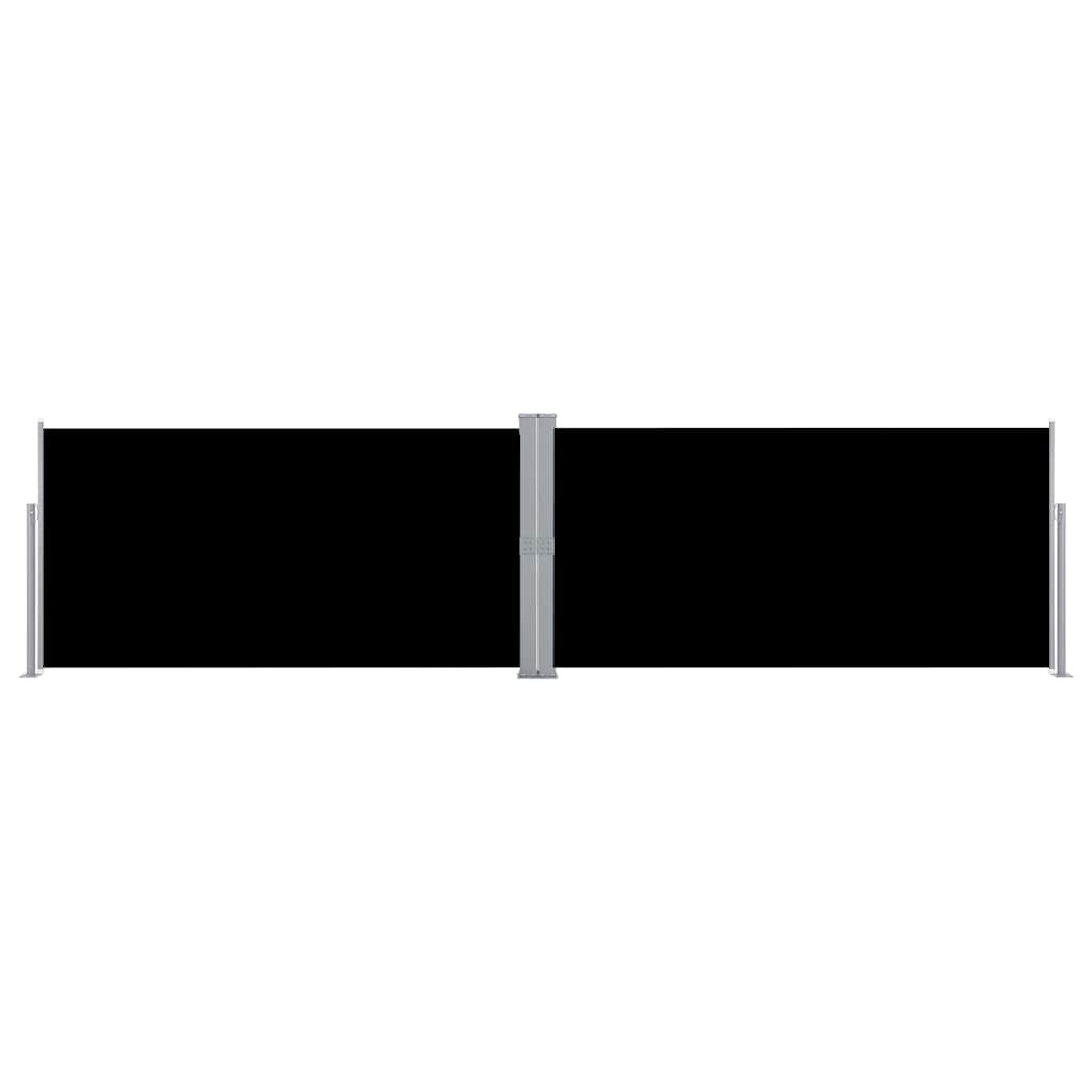 Retractable Side Awning Black 160x600 cm