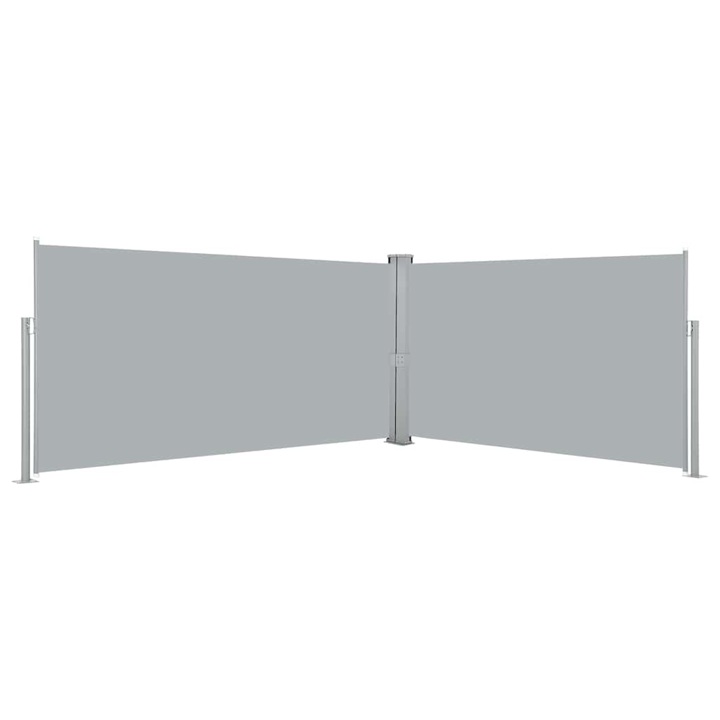 Side Awning | Grey | Polyester | 160 x 600 cm | Retractable