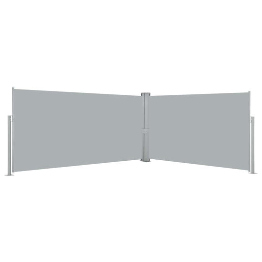 Side Awning | Grey | Polyester | 160 x 600 cm | Retractable