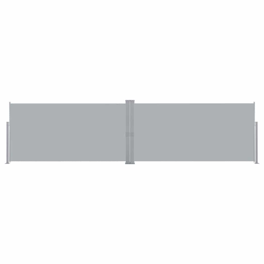 Side Awning | Grey | Polyester | 160 x 600 cm | Retractable