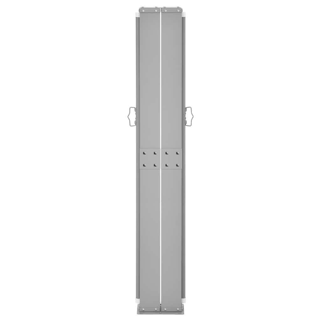 Side Awning | Grey | Polyester | 160 x 600 cm | Retractable