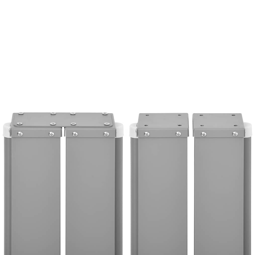 Side Awning | Grey | Polyester | 160 x 600 cm | Retractable