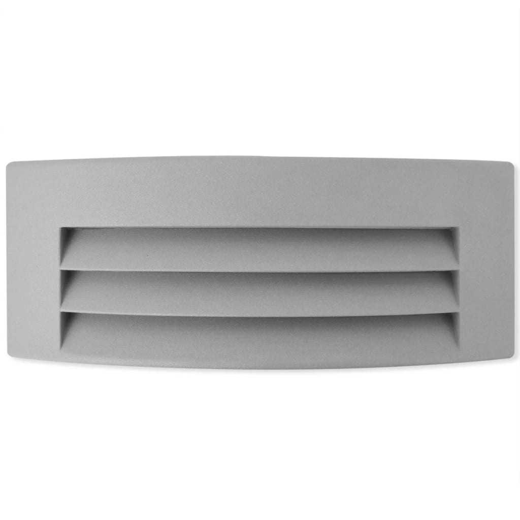 vidaXL Outdoor Wall Light Grey Aluminium