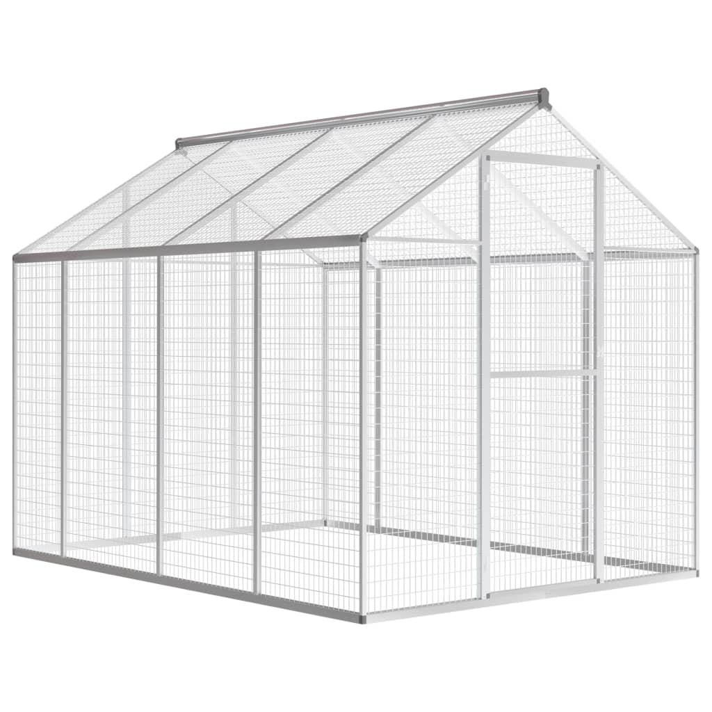 vidaXL Outdoor Aviary Aluminium 178x242x192 cm