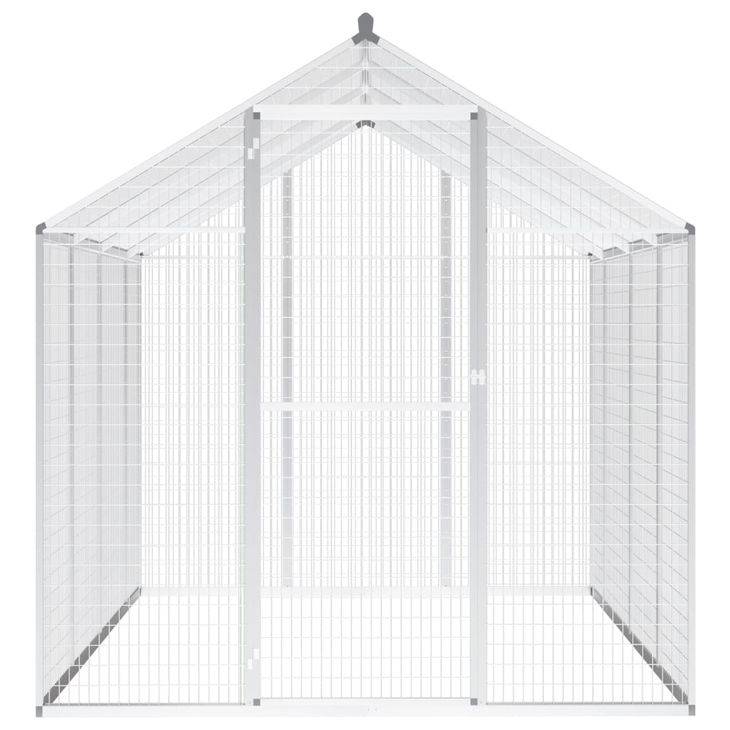 vidaXL Outdoor Aviary Aluminium 178x242x192 cm