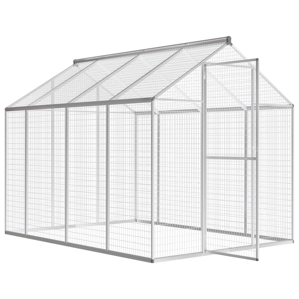 vidaXL Outdoor Aviary Aluminium 178x242x192 cm