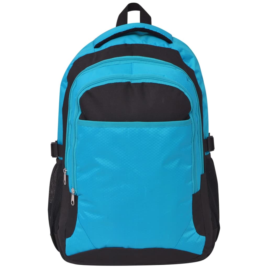 vidaXL School Backpack 40 L Black and Blue