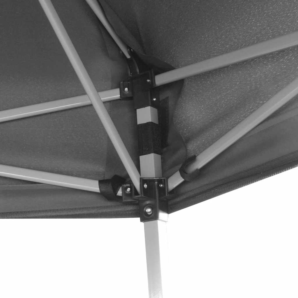 42111 vidaXL Hexagonal Pop-Up Marquee with 6 Sidewalls Grey 3,6x3,1 m