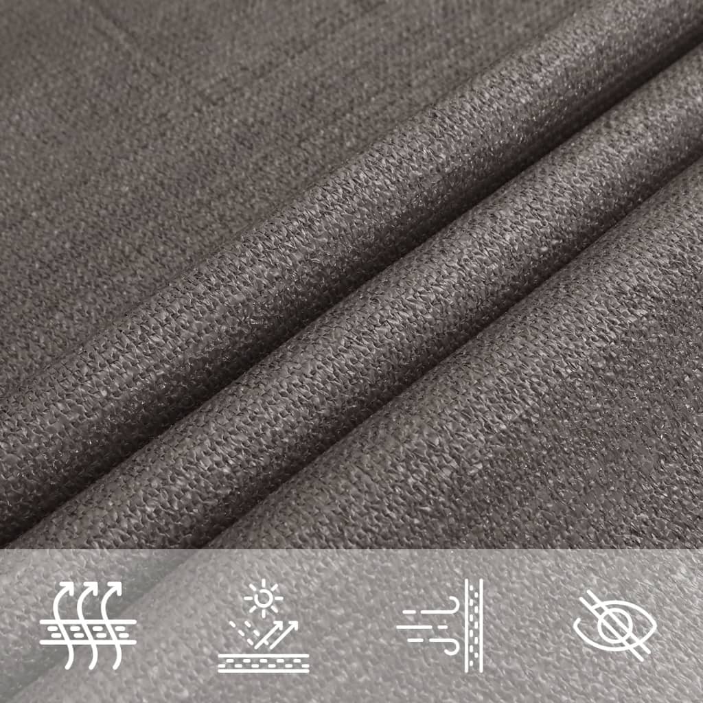 Sunshade Sail HDPE Square 3.6x3.6 m Anthracite
