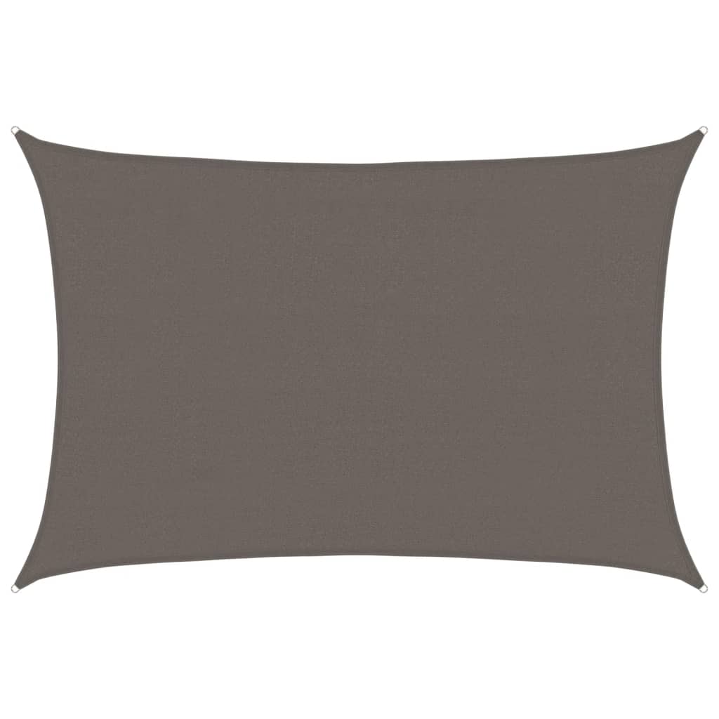 Sunshade Sail HDPE Rectangular 4x6 m Anthracite