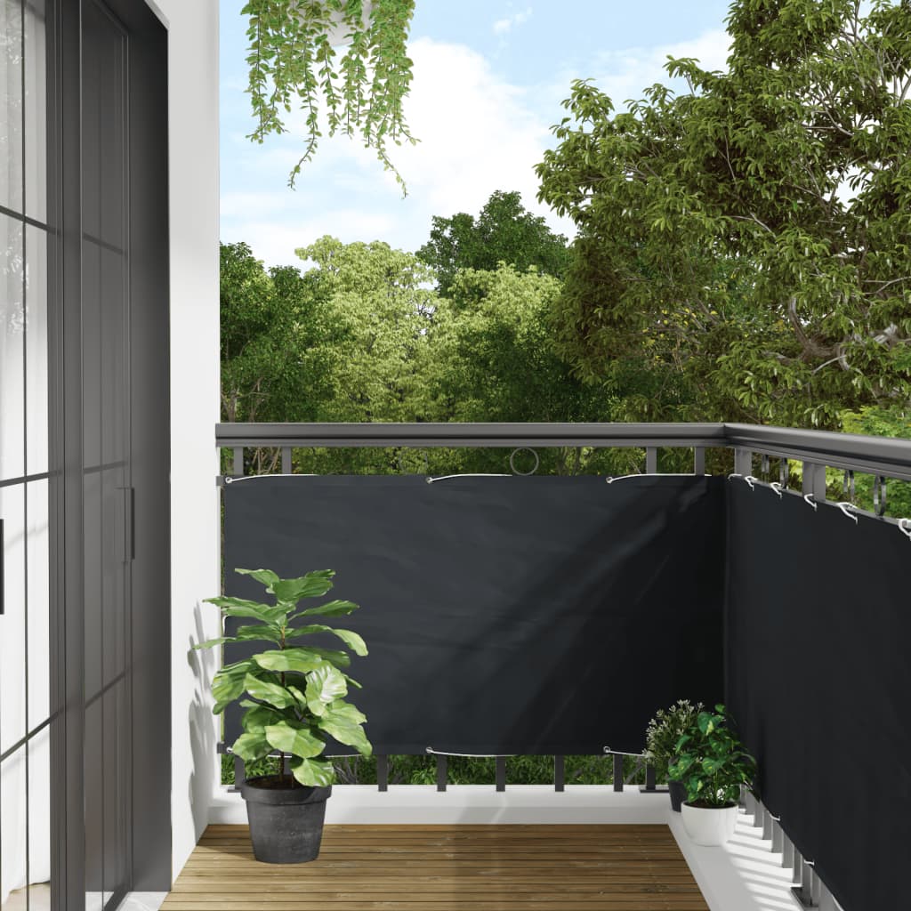 vidaXL Balcony Screen Oxford Fabric 75x600 cm Anthracite