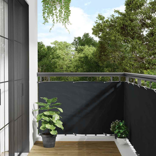 42326 vidaXL Balcony Screen Oxford Fabric 90x400 cm Anthracite