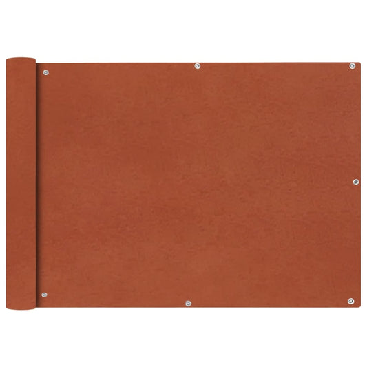 42329 vidaXL Balcony Screen Oxford Fabric 75x600 cm Terracotta