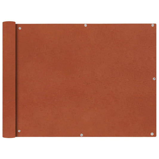 42331 vidaXL Balcony Screen Oxford Fabric 90x600 cm Terracotta