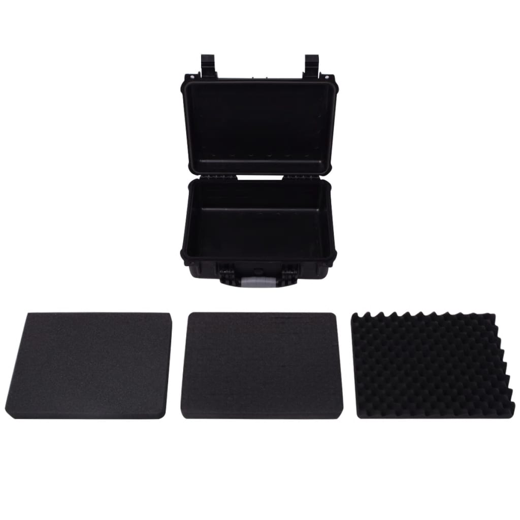 142167 vidaXL Protective Equipment Case 40,6x33x17,4 cm Black
