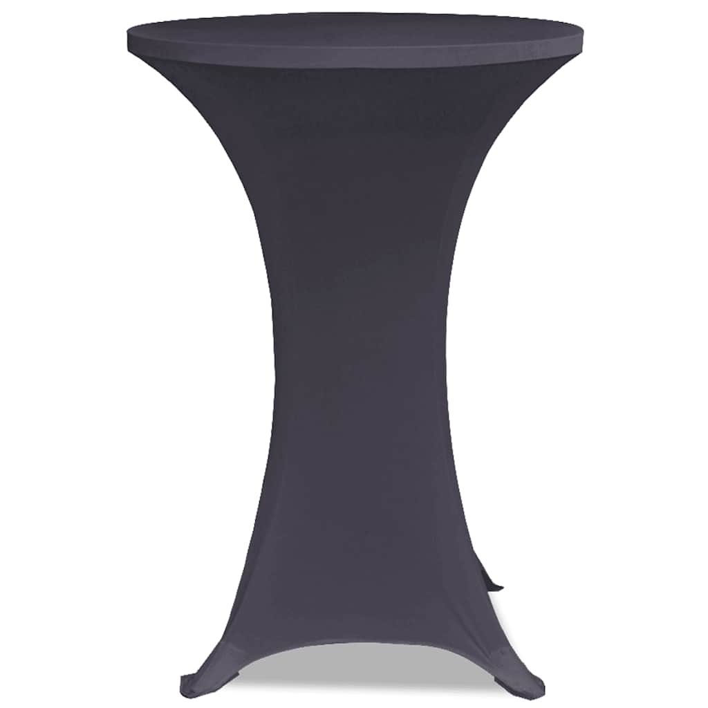 131428 vidaXL Stretch Table Cover 2 pcs 60 cm Anthracite
