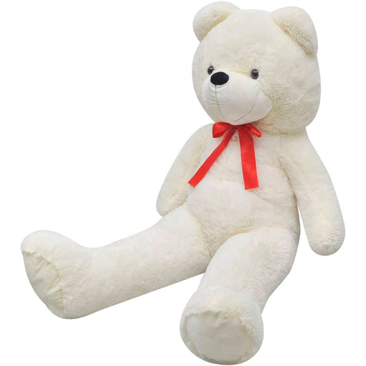 vidaXL Teddy Bear Cuddly Toy Plush White 170 cm