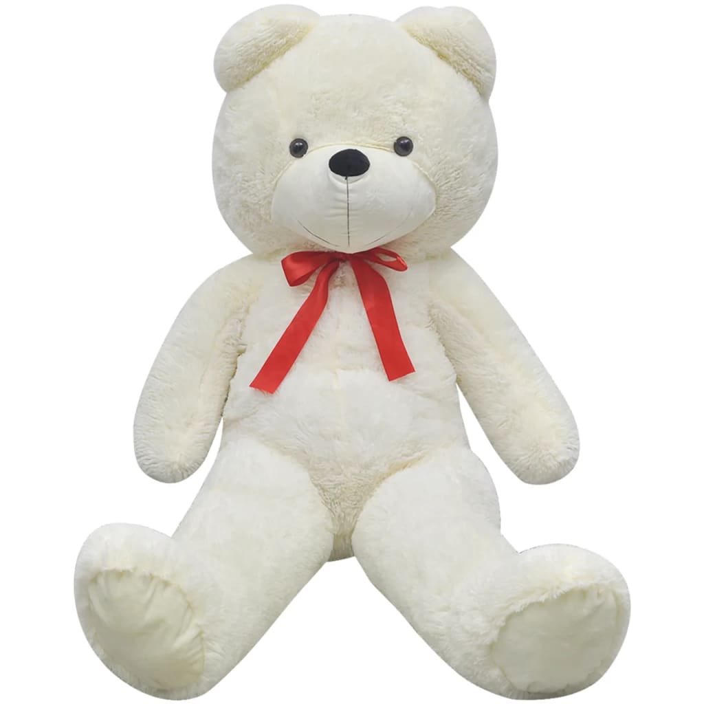 vidaXL Teddy Bear Cuddly Toy Plush White 170 cm