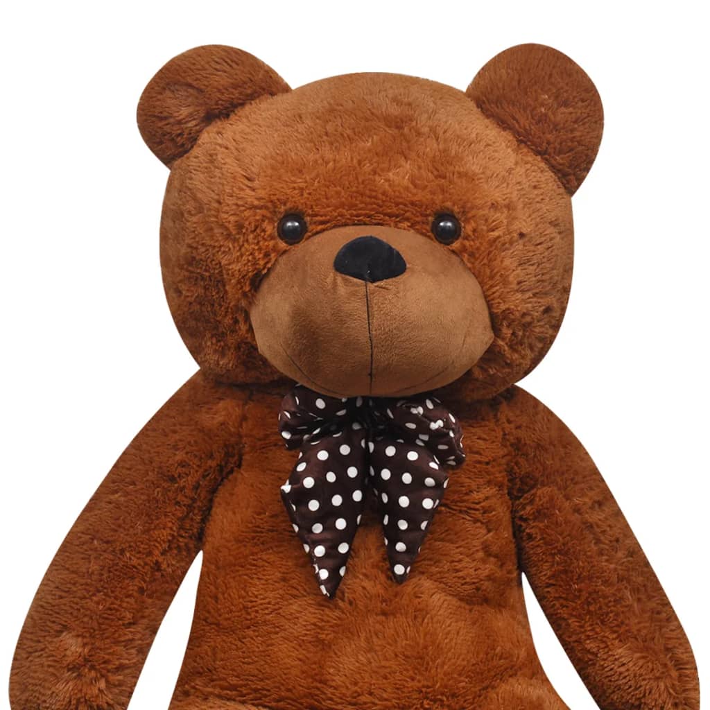 vidaXL Teddy Bear Cuddly Toy Plush Brown 242 cm