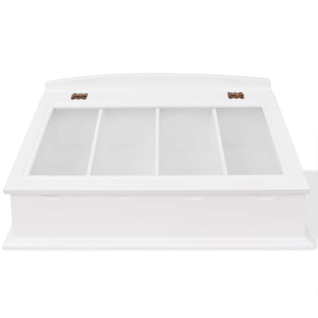 vidaXL Cutlery Tray MDF White Baroque Style
