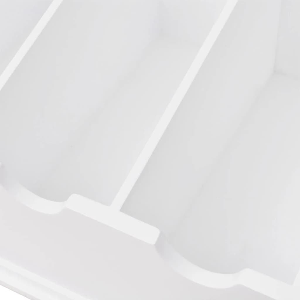 vidaXL Cutlery Tray MDF White Baroque Style