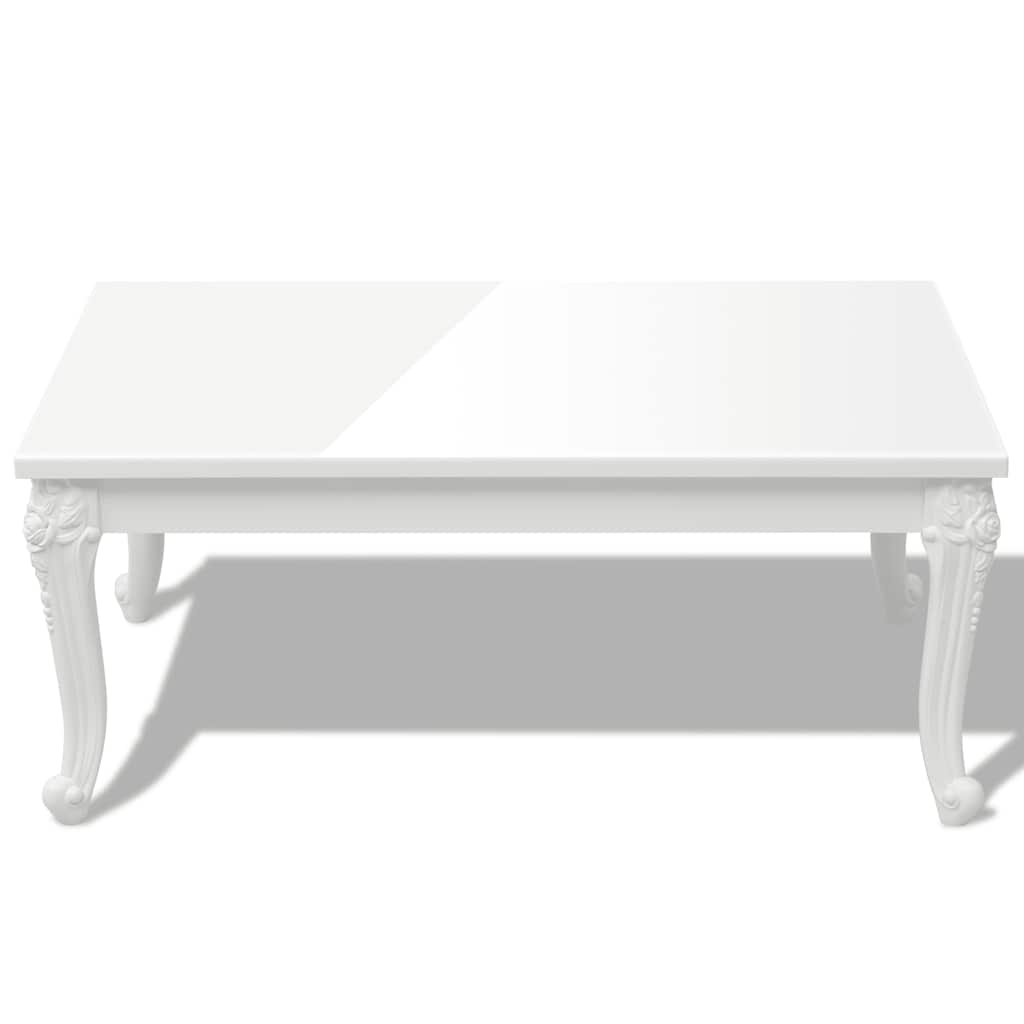 243380 vidaXL Coffee Table 100x60x42 cm High Gloss White