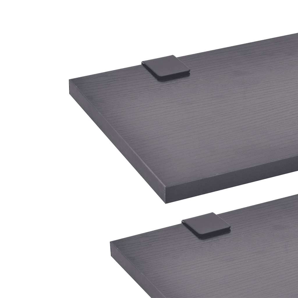 Nine Piece Bathroom Furniture Set with Basin with Tap Black