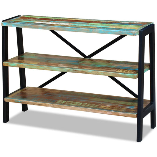 Side Table | Multicolour | Reclaimed wood and steel | Small