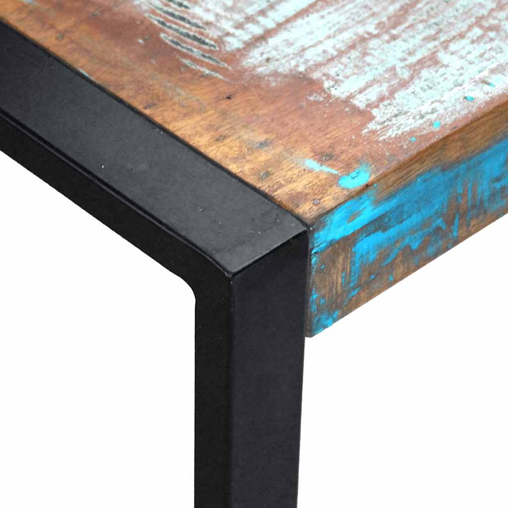 243279 vidaXL Three Piece Nesting Tables Solid Reclaimed Wood