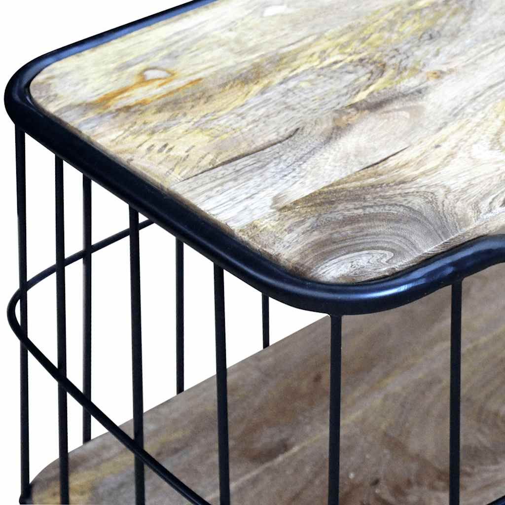 243301 vidaXL TV Cabinet Solid Mango Wood 100x40x45 cm